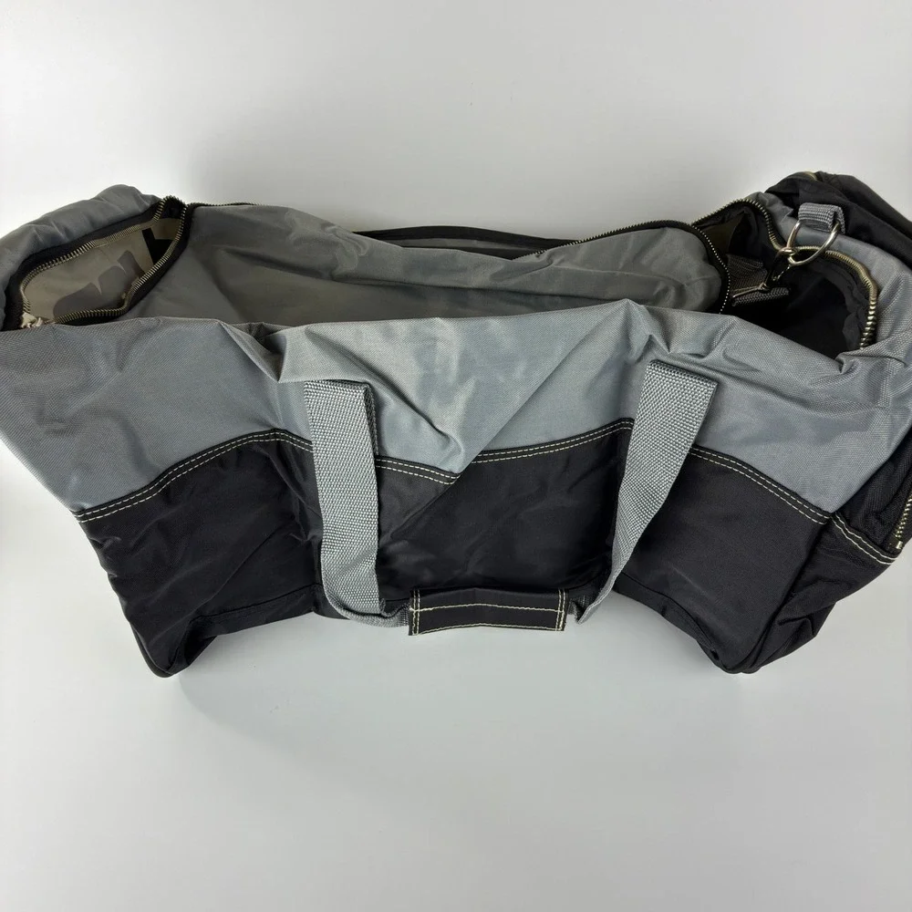 Vintage Converse CONS Duffle Bag Gray Black Large Gym Travel Sport Bag NWT NOS
